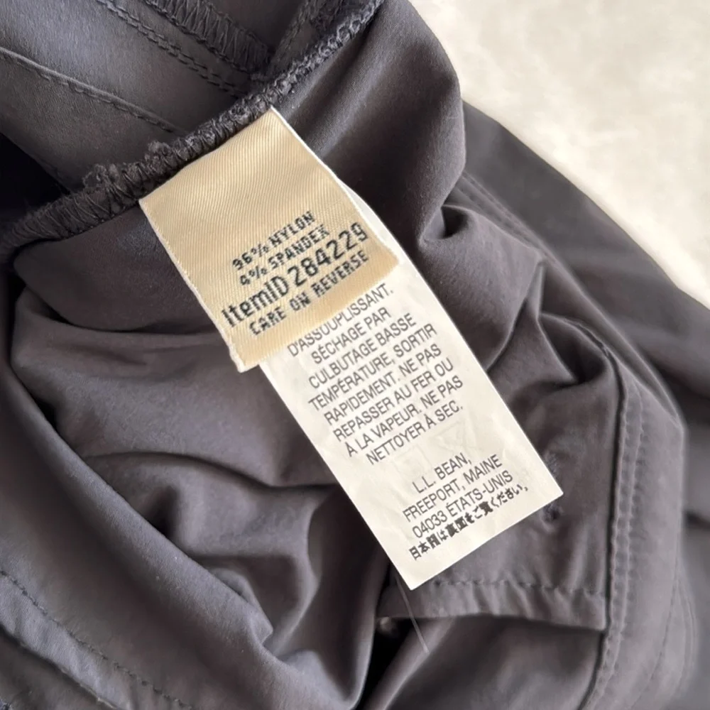 L.L. Bean | Conway Straight Leg Nylon Outdoor Hiking Pants 284229 Gray (10) - Picture 8 of 15